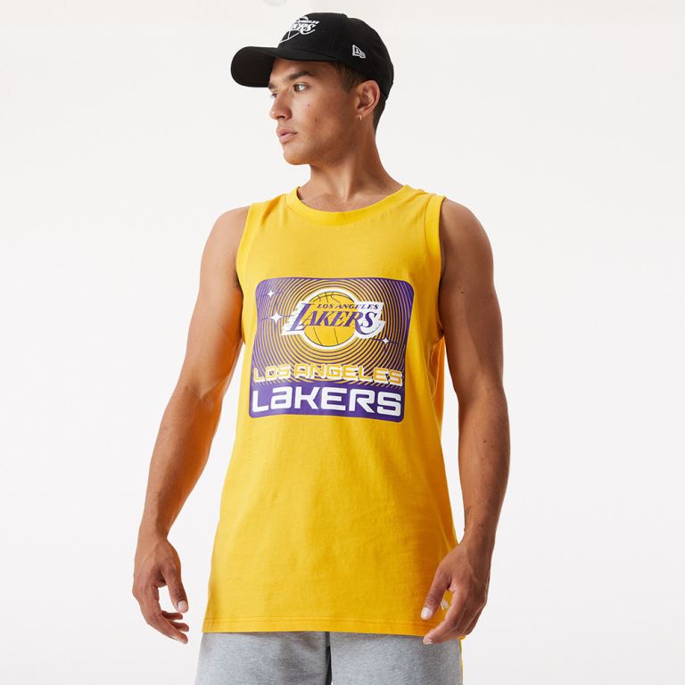 Ropa New Era Nba Amarillos - LA Lakers Graphic Tank Top 65134RGUM